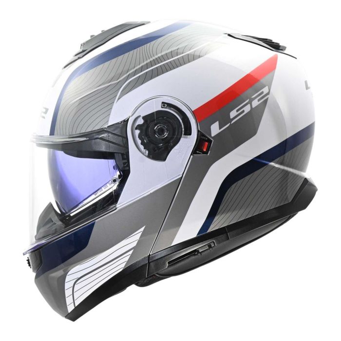 Casco Modulare Ls2 Ff908 Strobe II Monza White Blue Red
