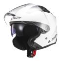 Casco Ls2 Of600 Copter II 06 Con Sunvisor Gloss White