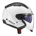 Casco Ls2 Of600 Copter II 06 Con Sunvisor Gloss White
