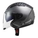 Casco Ls2 Of600 Copter II 06 Con Sunvisor Matt Titanium