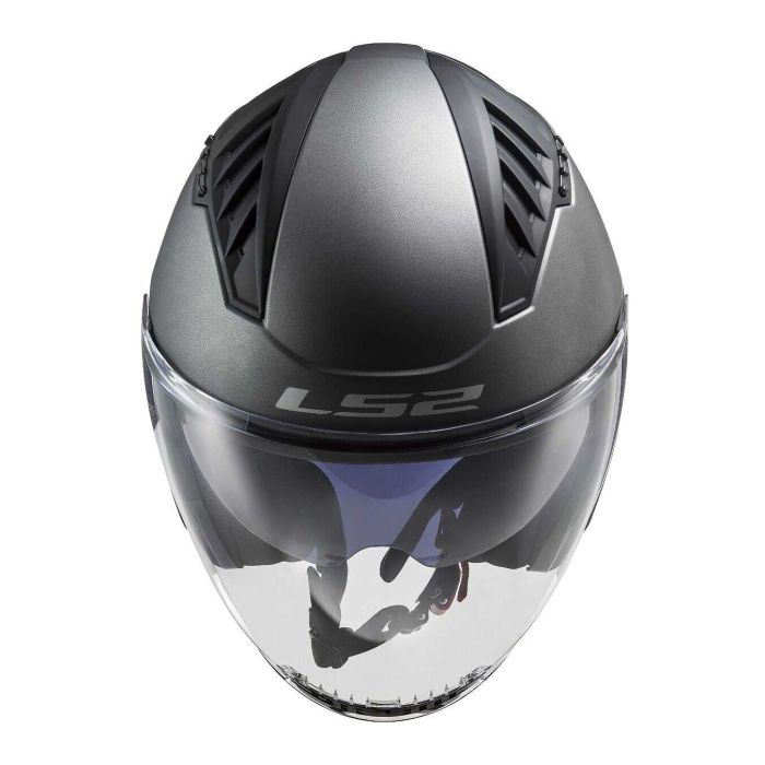 Casco Ls2 Of600 Copter II 06 Con Sunvisor Matt Titanium