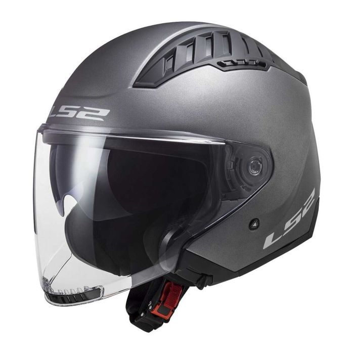 Casco Ls2 Of600 Copter II 06 Con Sunvisor Matt Titanium