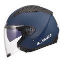 Casco Ls2 Of600 Copter II 06 Con Sunvisor Navy Blue