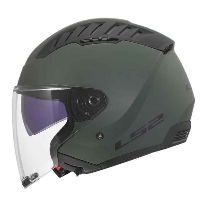 Casco Ls2 Of600 Copter II 06 Con Sunvisor Military Green