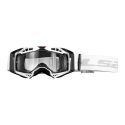 Ls2 Aura Enduro Series Goggle Black White With Clear Visor