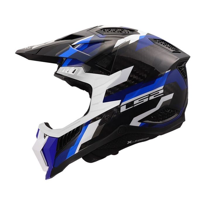 Casco Cross Ls2 Mx703 X-force Phantom 06 Blue White