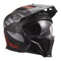 Casco Jet Ls2 Of606 Drifter Gas 06 Grey Red