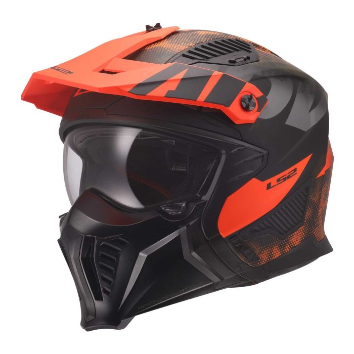 Casco Jet Ls2 Of606 Drifter Gas 06 Grey Orange