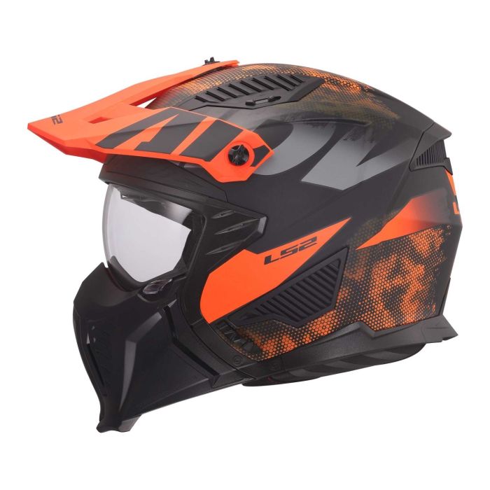 Casco Jet Ls2 Of606 Drifter Gas 06 Grey Orange