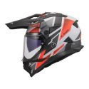 Casco Adventure Ls2 Mx702 Pioneer II Block 06 Grey Red