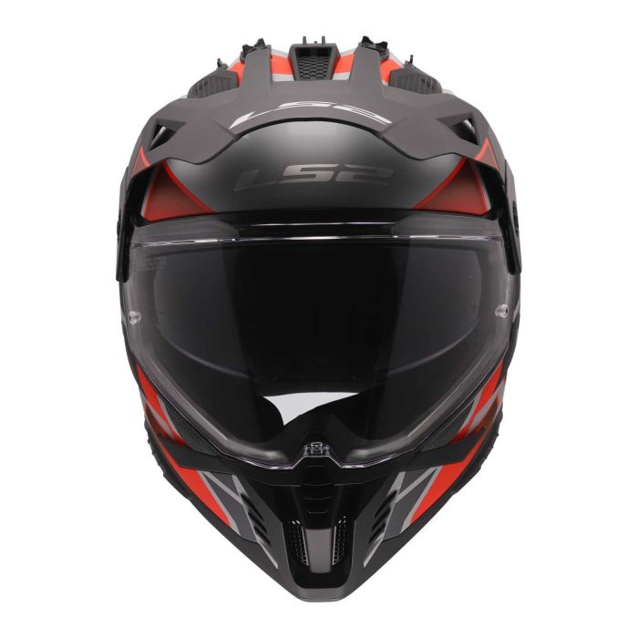 Casco Adventure Ls2 Mx702 Pioneer II Block 06 Grey Red