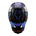 Casco Cross Ls2 Mx708 Fast II Zombie II 06 Black Red Blue