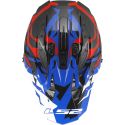 Casco Cross Ls2 Mx708 Fast II Grotesk 06 White Blue Red