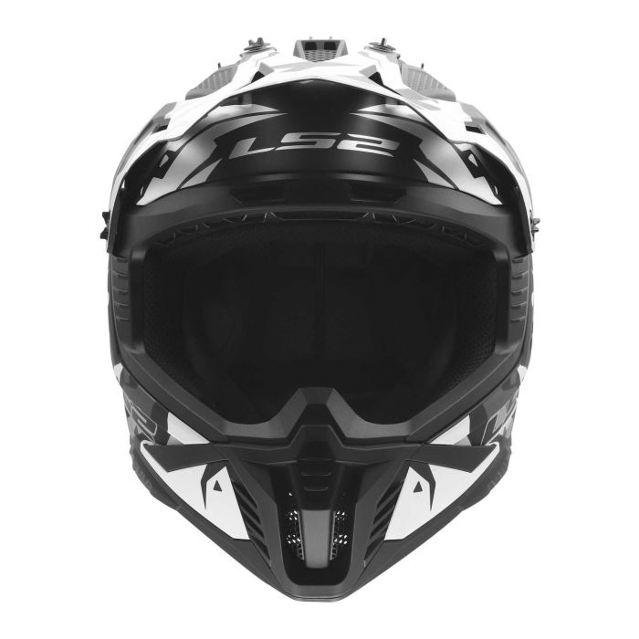 Casco Cross Ls2 Mx708 Fast II Grotesk 06 Black Grey