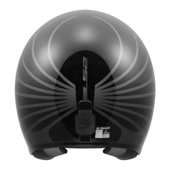 Casco Jet Ls2 Of601 Bob II Cosmic 06 Black Grey