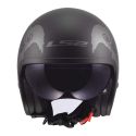 Casco Jet Ls2 Of599 Spitfire II Willy 06 Black Grey