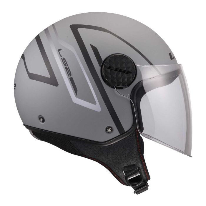 Casco Jet Ls2 Of558 Sphere Lux II Minim 06 Black Grey