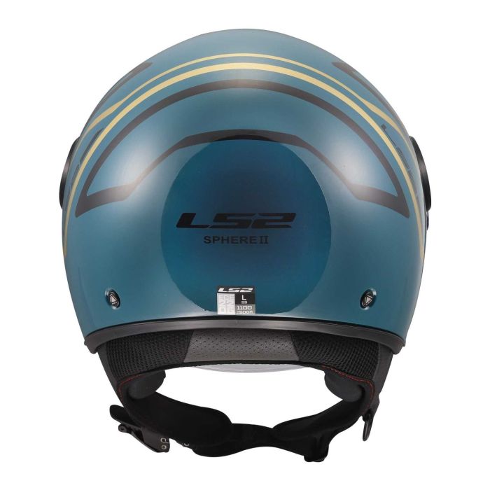 Casco Jet Ls2 Of558 Sphere Lux II Minim 06 Blue Teal
