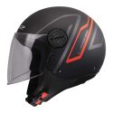 Casco Jet Ls2 Of558 Sphere Lux II Minim 06 Black Red