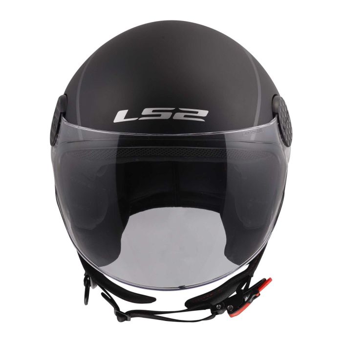 Casco Jet Ls2 Of558 Sphere Lux II Minim 06 Black Red