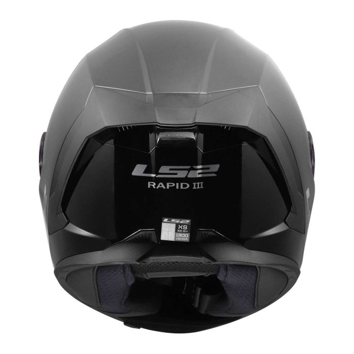 Casco Integrale Ls2 Ff820 Rapid III Solid Gloss Black