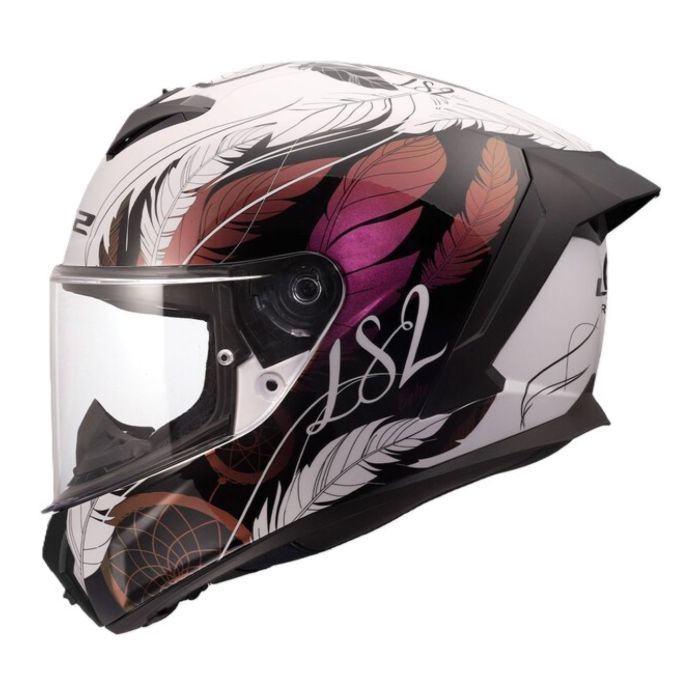 Casco Integrale Ls2 Ff820 Rapid III Boho White Black Pink