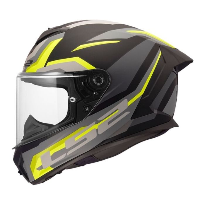 Casco Integrale Ls2 Ff820 Rapid III Hyper Black H-v Yellow