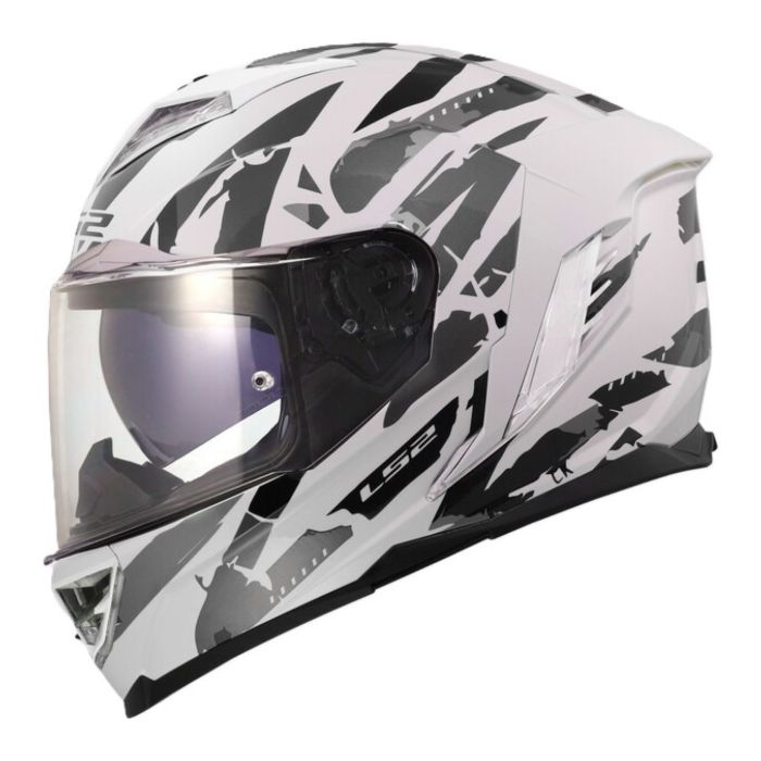 Casco Integrale Ls2 Ff818 Storm III Kaos White Grey