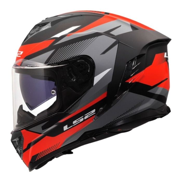 Casco Integrale Ls2 Ff818 Storm III Komai Black Red