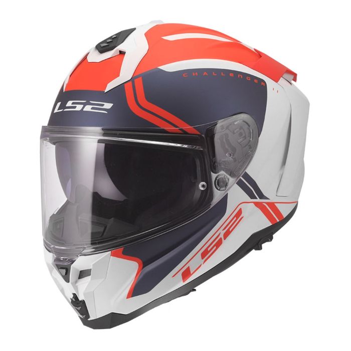 Casco Integrale Ls2 Ff817 Challenger II Titan White Blue Red