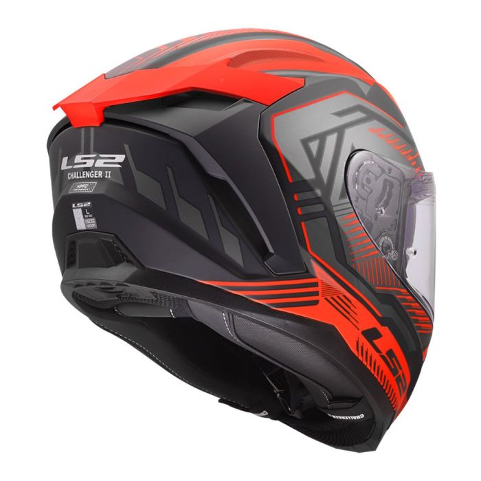 Casco Integrale Ls2 Ff817 Challenger II Dravix Red