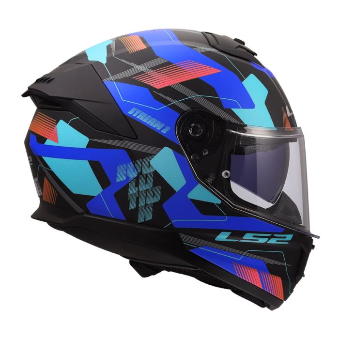 Casco Integrale Ls2 Ff808 Stream II Mika 06 Black Blue