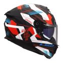 Casco Integrale Ls2 Ff808 Stream II Mika 06 White Blue Red
