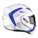 Casco Ribaltabile Scorpion Exo-tech Evo Pro Acuti Bianco Blu Rosso