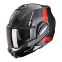 Casco Ribaltabile Scorpion Exo-tech Evo Carbon Cad Nero Rosso