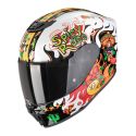 Casco Bambino Scorpion Exo-jnr Air Yucatan Bianco Arancio Nero