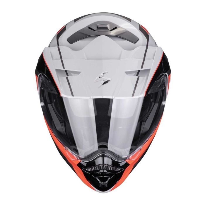 Casco Modulare Scorpion Adx-2 Kamps Grigio Rosso