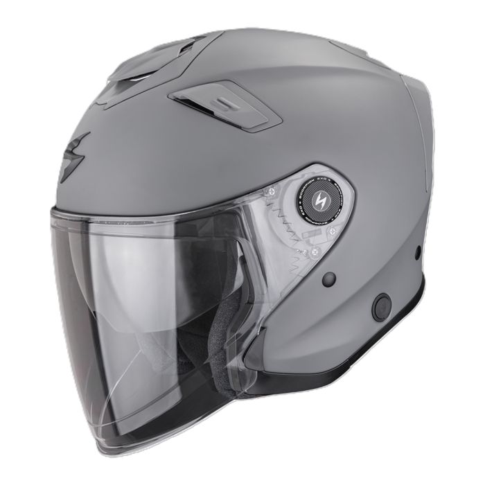 Casco Jet Scorpion Exo-gt Jet Grigio Cemento Opaco