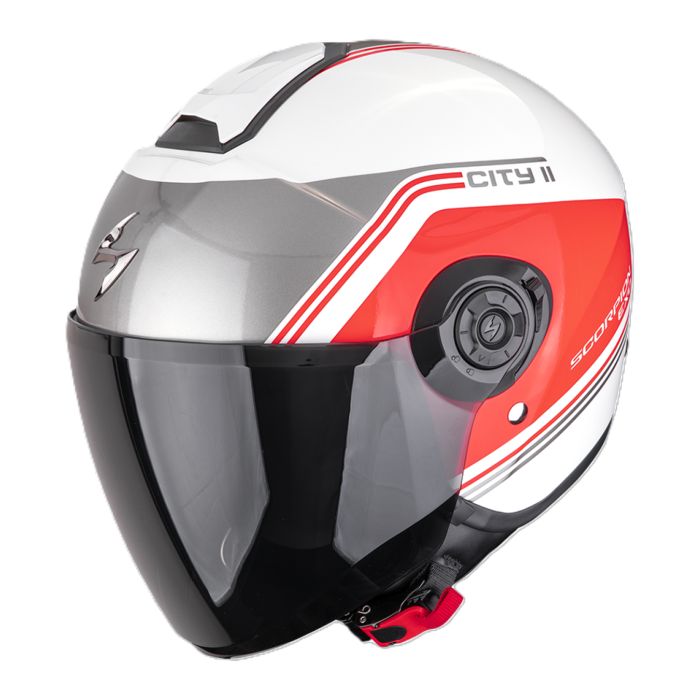 Casco Jet Scorpion Exo-city II Vita Bianco Rosso