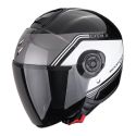 Casco Jet Scorpion Exo-city II Vita Metallo Nero Bianco