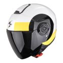 Casco Jet Scorpion Exo-city II Sheer Bianco Nero Giallo