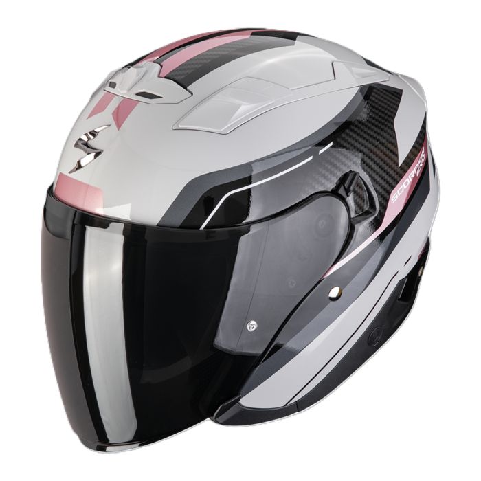 Casco Jet Scorpion Exo-230 Hipe Grigio Rosa