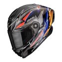 Casco Integrale Scorpion Exo-race Air Move On Nero Blu Arancione