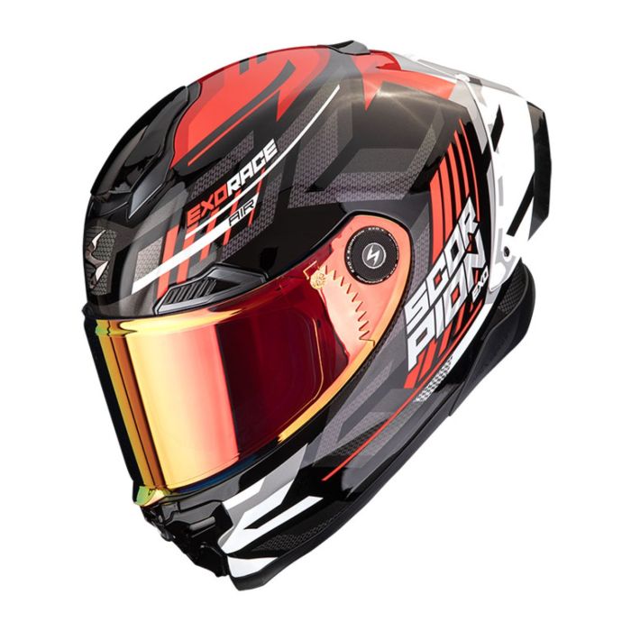 Casco Integrale Scorpion Exo-race Air Kobra Nero Rosso