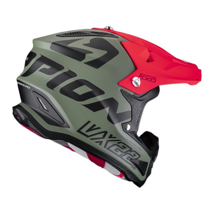 Casco Cross Scorpion Vx-22 Air Updown Matt Verde Nero Ross