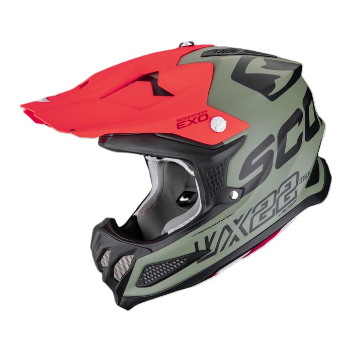 Casco Cross Scorpion Vx-22 Air Updown Matt Verde Nero Ross