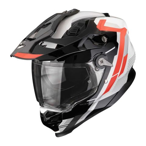 Casco Integrale Adventure Scorpion Adf-9000 Air Patrol Nero Rosso