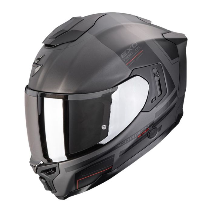 Casco Integrale Scorpion Exo-1500 Air Dual Argento Opaco Nero R