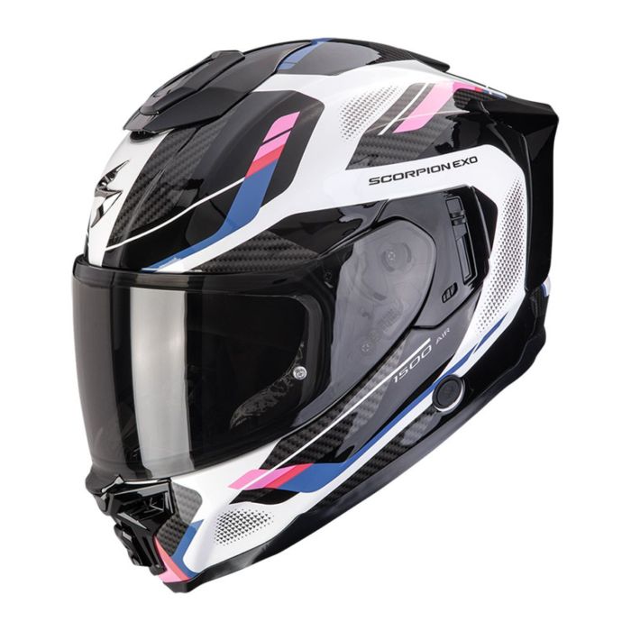Casco Integrale Scorpion Exo-1500 Air Sleek Bianco Nero Rosa