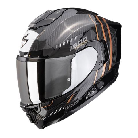 Casco Integrale Scorpion Exo-1500 Carbon Air Zity Nero Rame